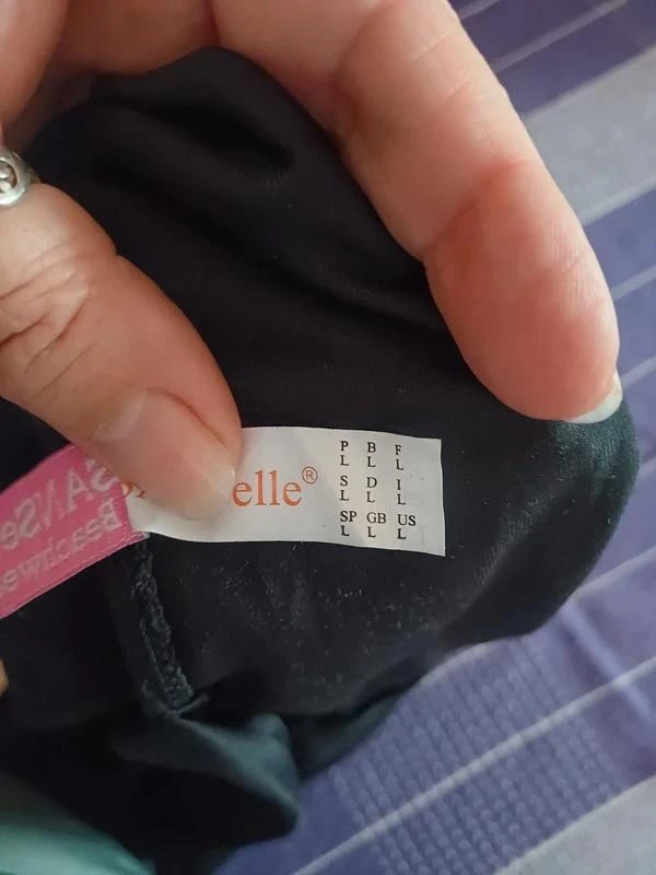 Biquíni preto com lantejoulas de uma peça da marca Sanselle tamanho L ou 40 novo – photo 10